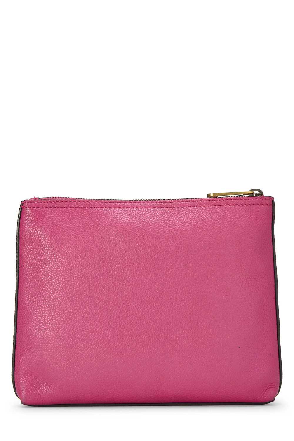 Pink Leather Logo Printed Pouch Small Send in SMS… - image 3