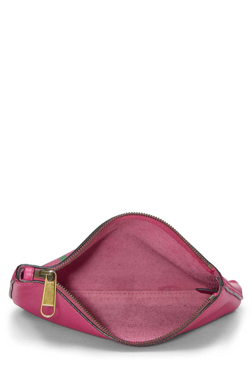 Pink Leather Logo Printed Pouch Small Send in SMS… - image 4