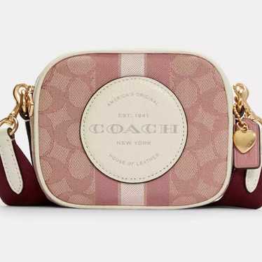 Coach Mini Dempsey Camera Bag Signature Jacquard … - image 1