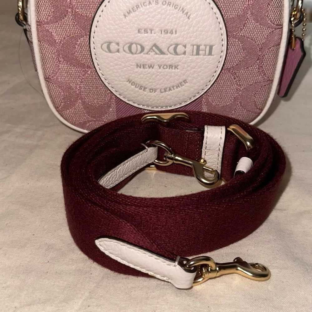 Coach Mini Dempsey Camera Bag Signature Jacquard … - image 2