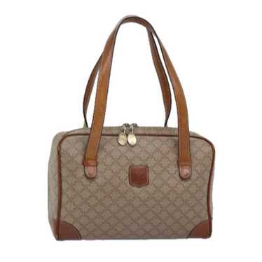 Celine CELINE Macadam Canvas Hand Bag Beige