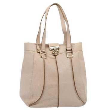 Celine CELINE Shoulder Bag Leather Beige