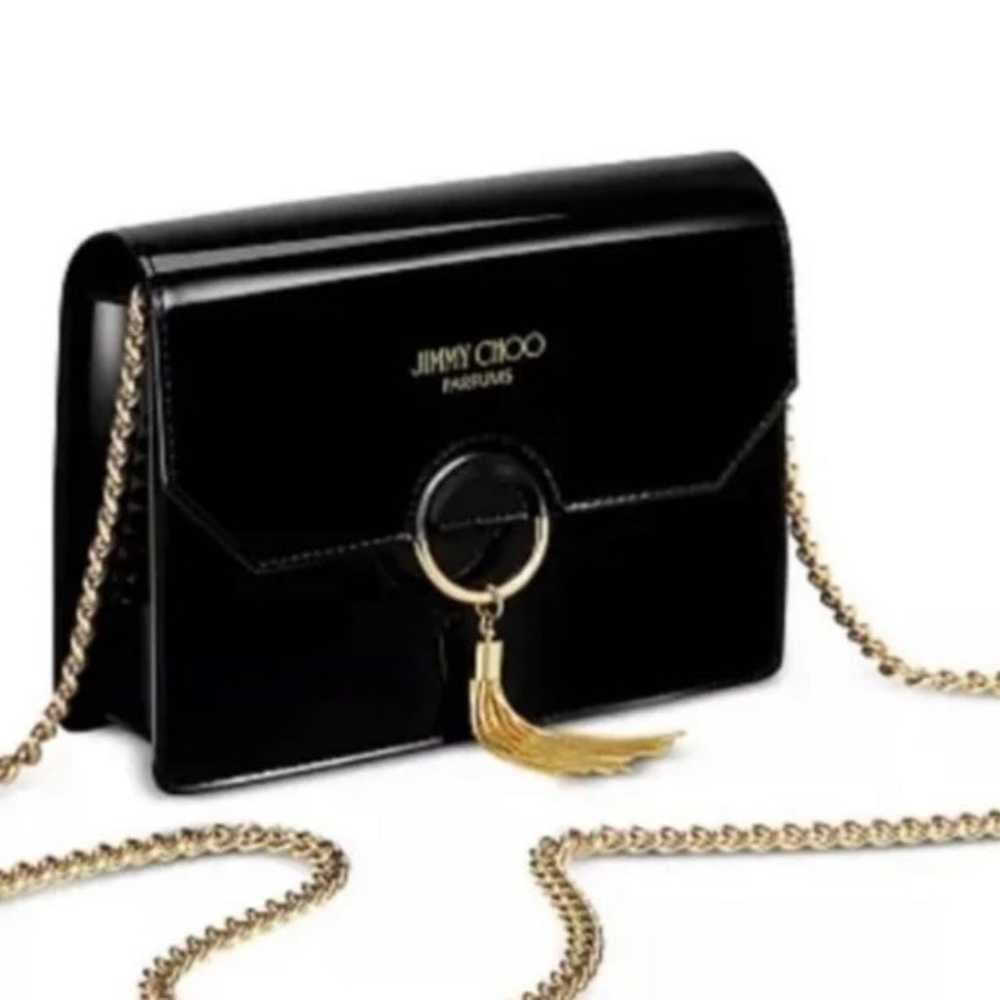 Small black Jimmy Choo crossbody  7 1/2 w x 6 h - image 2