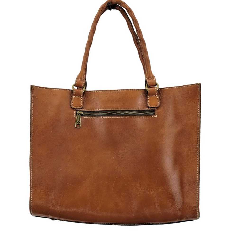 Patricia Nash Zancana Tote Bag Brown Leather Boho… - image 2