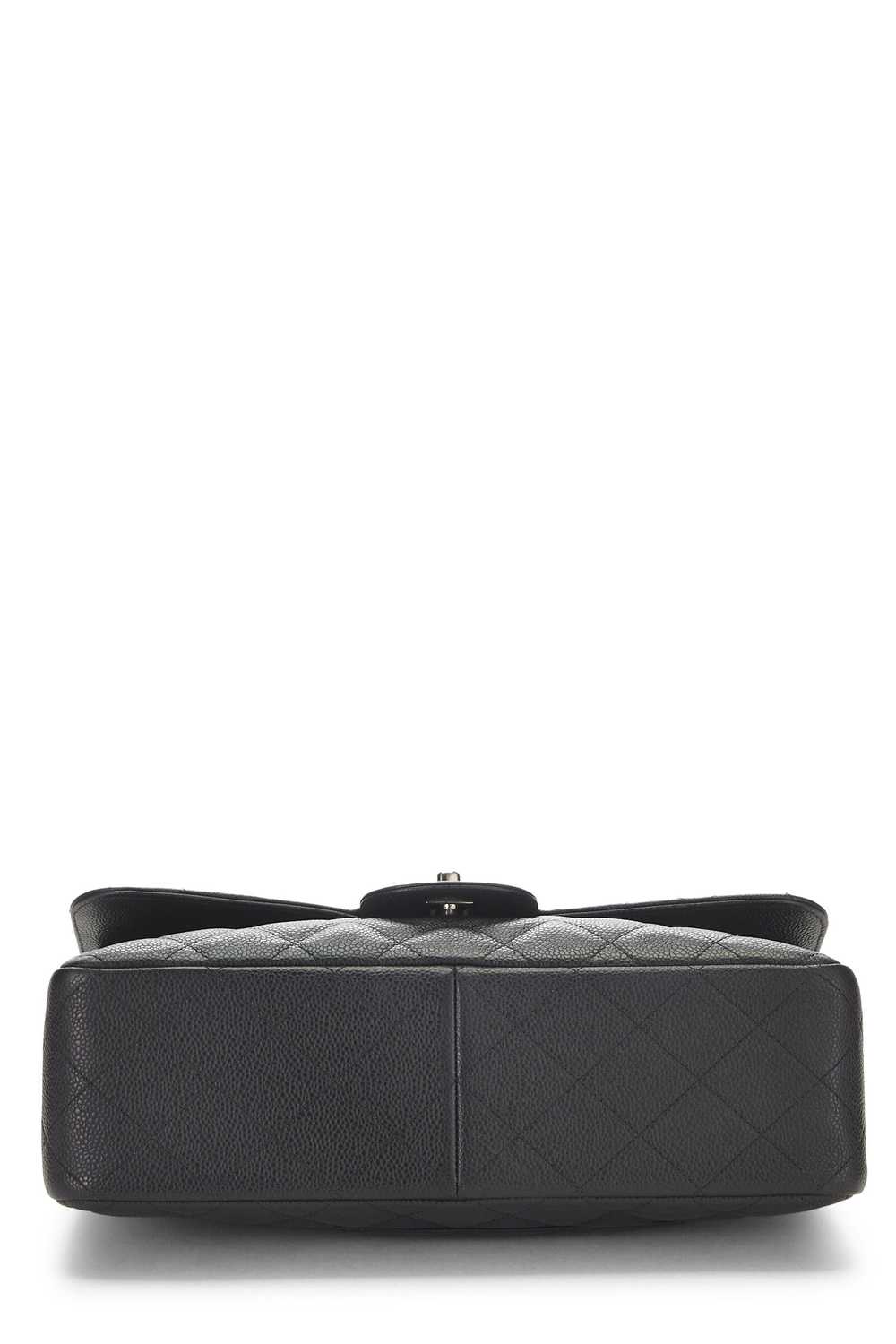 Black Quilted Caviar New Classic Double Flap Jumb… - image 5