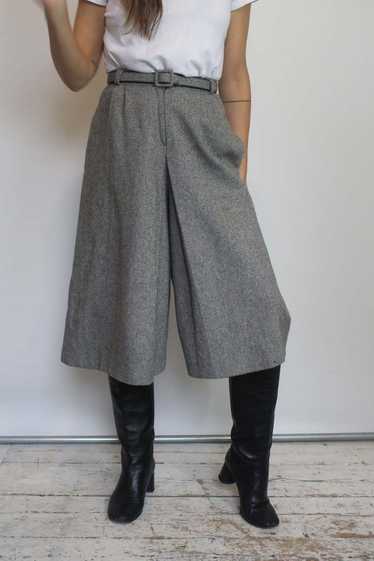 Herringbone Wool Culottes