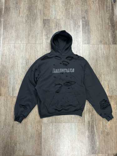 Balenciaga Double Layer Balenciaga Black Distresse