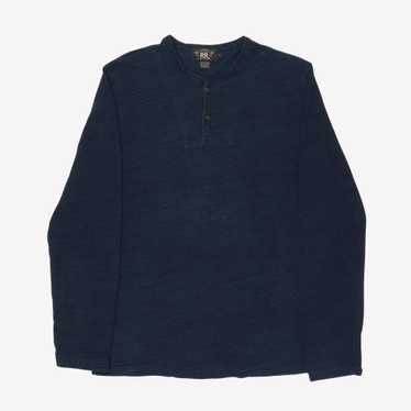 RRL Indigo Henley LS - image 1