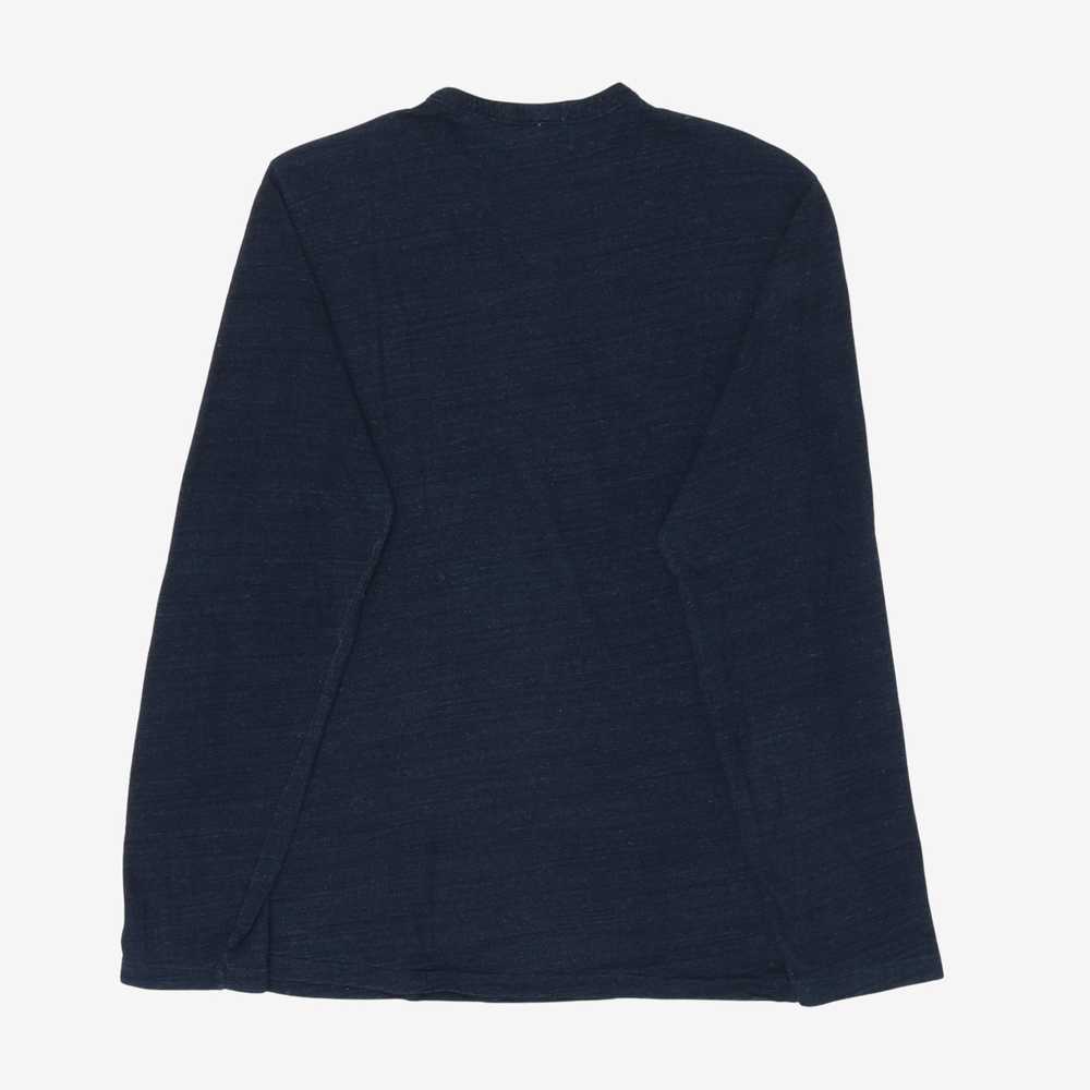 RRL Indigo Henley LS - image 2