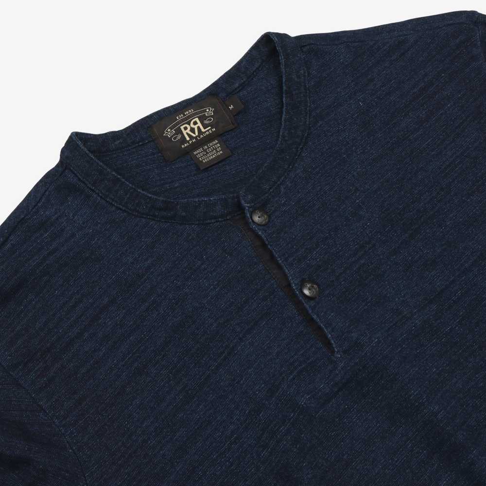 RRL Indigo Henley LS - image 3