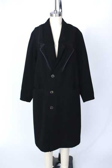 Marithe François Girbaud Wool Layered Lapel Coat