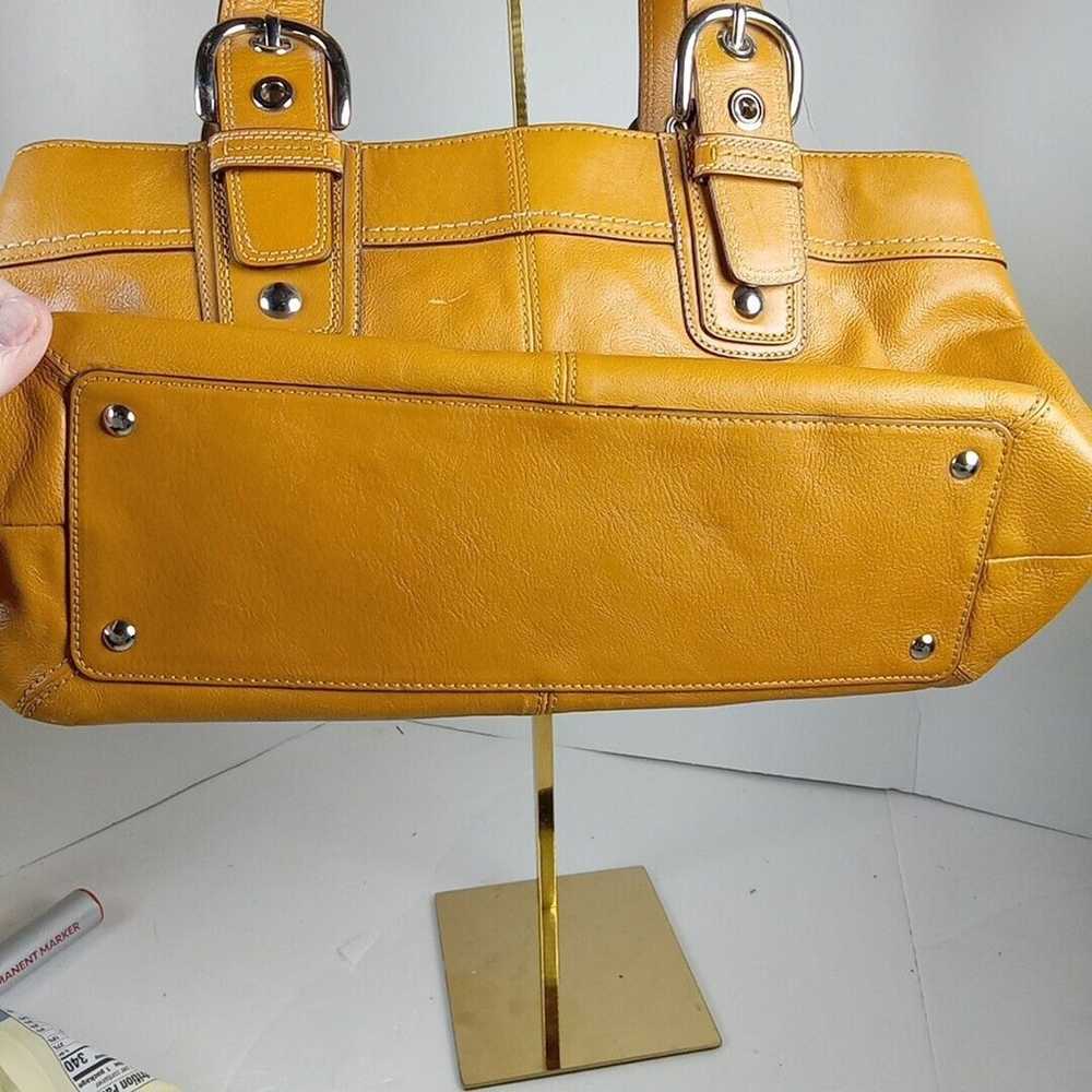 Coach SOHO Hampton British Tan Brown Leather Hand… - image 7