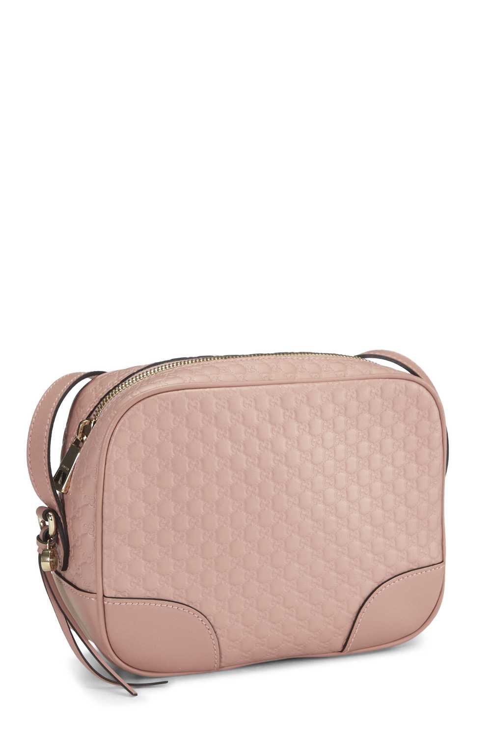 Pink Microguccissima Leather Bree Crossbody Send … - image 2