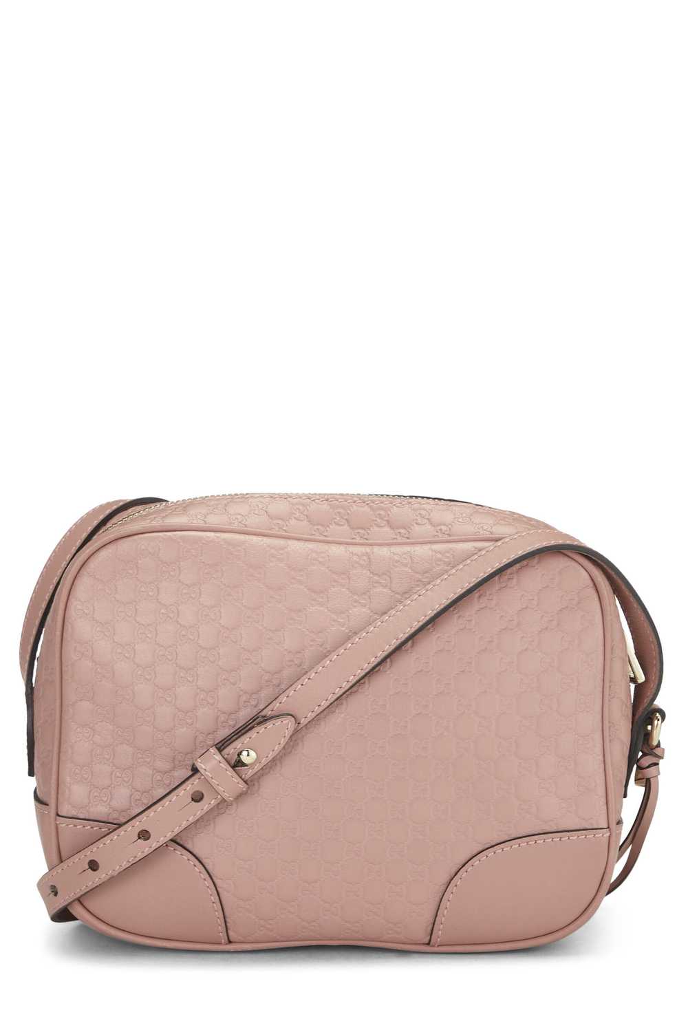 Pink Microguccissima Leather Bree Crossbody Send … - image 4