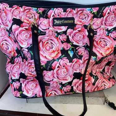 Pink Rose Floral Juicy Couture Tote HandBag