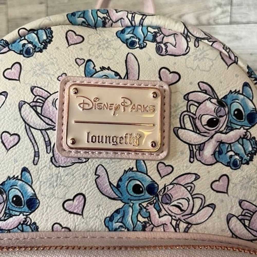 Disney Loungefly Stitch and Angel backpack NWT - image 2