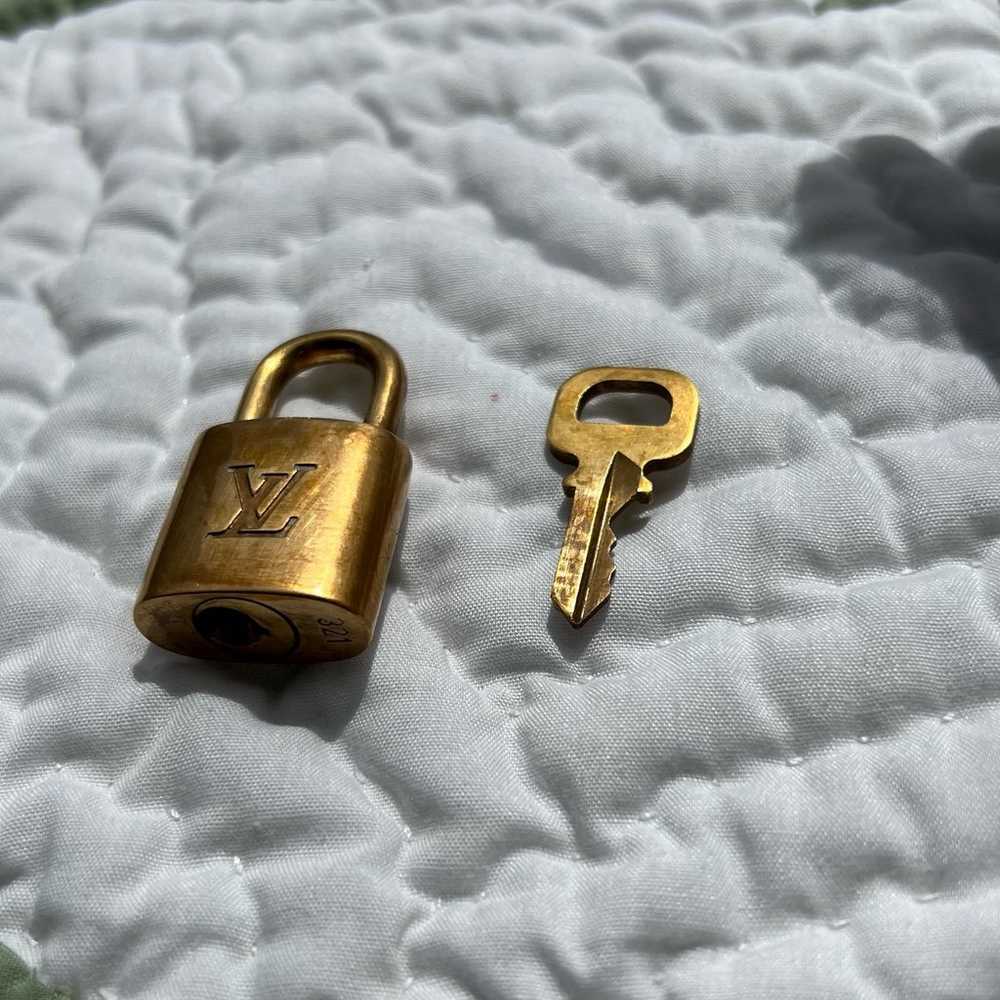 Louis Vuitton Brass Lock and Key 321 - image 2