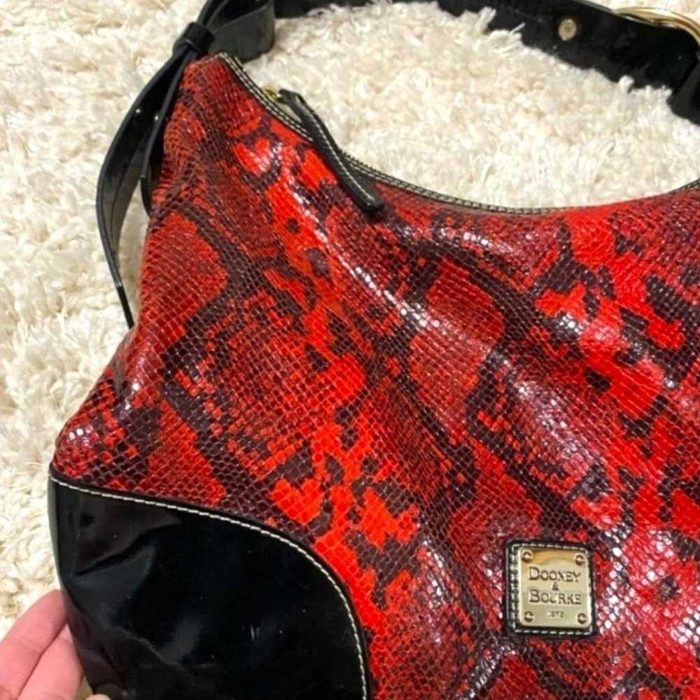 Dooney & Bourke Ltd Edition RARE Red and Black Py… - image 2