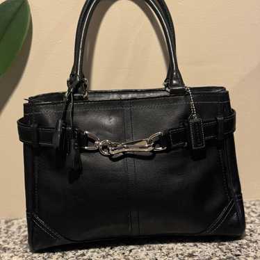 Pre-Loved Coach Hampton Leather Satchel E0793-F112