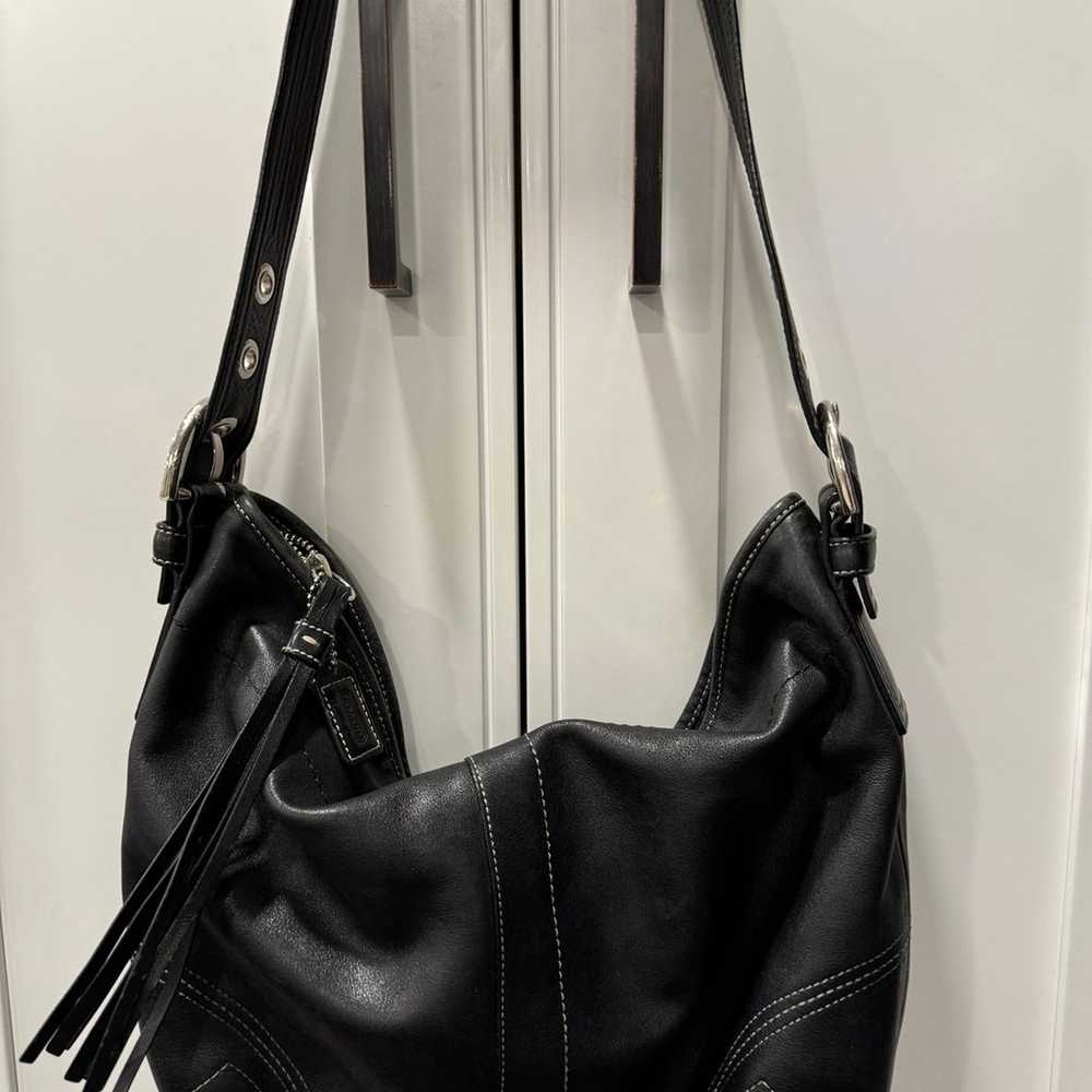 COACH - F10908 - Soho Black Leather Hobo Handbag … - image 11