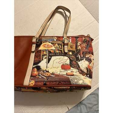 Artmi Women’s Tote Bag Purse Cat Sewing Machine V… - image 1