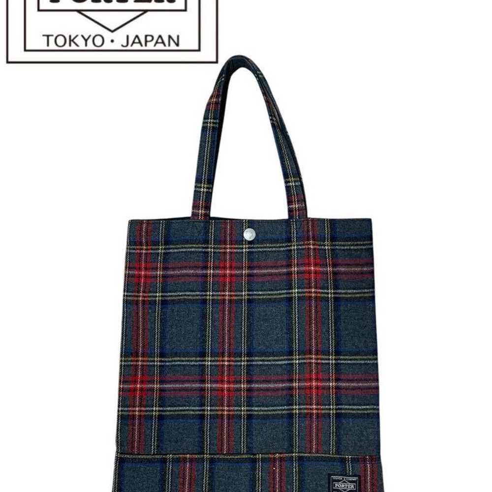 《Popular》PORTER Limited Model Rare A4 Tartan Chec… - image 1