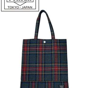 《Popular》PORTER Limited Model Rare A4 Tartan Chec… - image 1