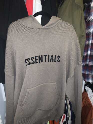 Essentials knitted hoodie - Gem