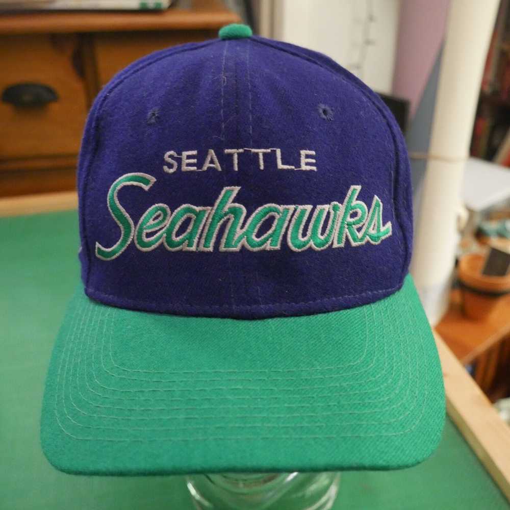 Sports Specialties Vtg Seattle Seahawks Script Sp… - image 1