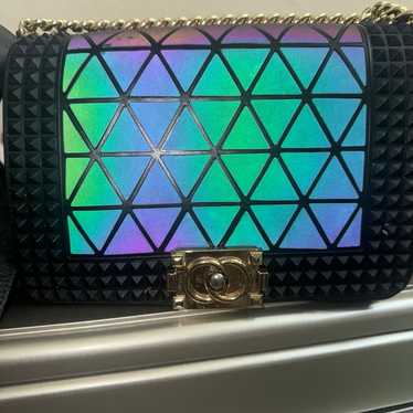 Cool trendy, holographic chain Crossbody bag insp… - image 1