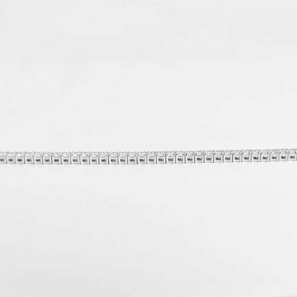 Round Lab-Created Diamond Tennis Bracelet 14K Whi… - image 6