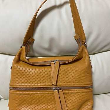 Bag Genuine leather punching embossed model