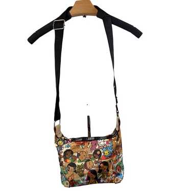 Lesportsac Toki Doki Stellina Spiaggio Print Messenger Crossbody high quality Zip Close Bag.