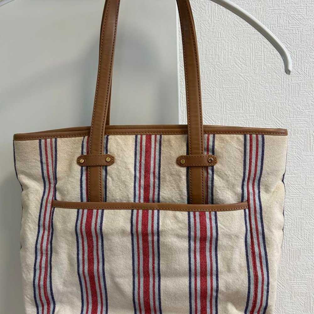 Tory Burch Tote Bag with Stripe Pattern - image 2