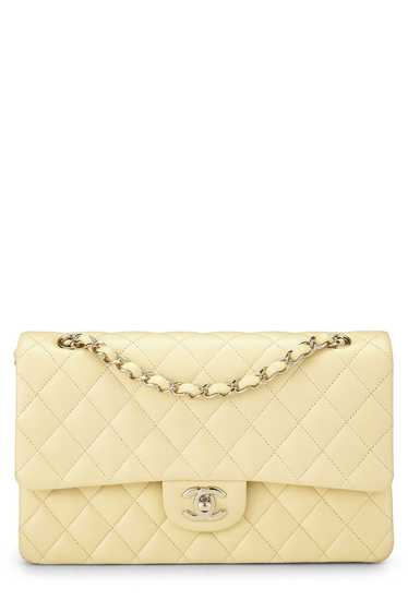 Yellow Calfskin Classic Double Flap Medium Send i… - image 1