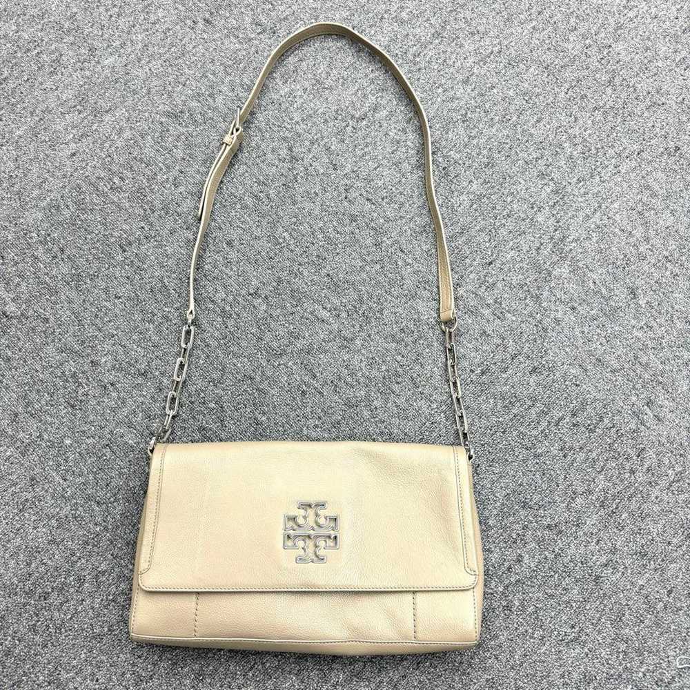 Tory Burch Beige Leather Shoulder Bag - image 2