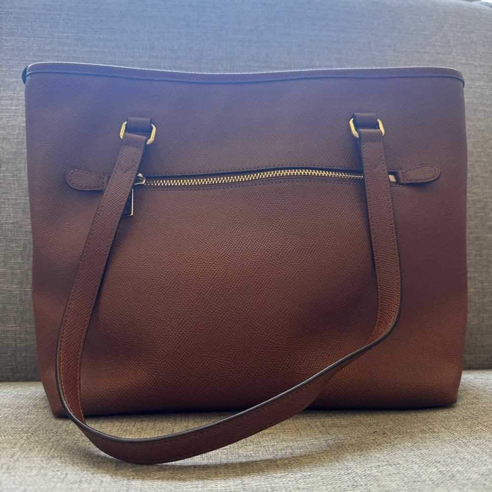 Coach Purse brown leather - image 8