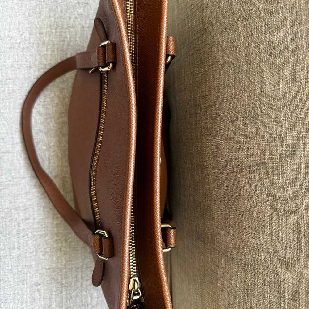 Coach Purse brown leather - image 9