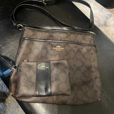 Coach crossbody and matching wristlet