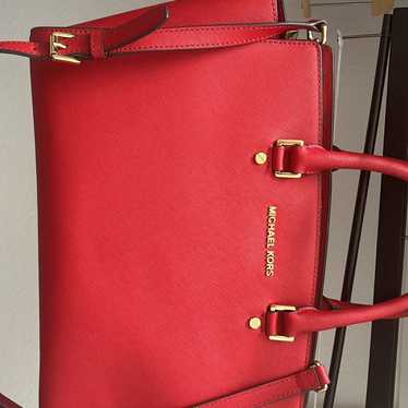 Michael Kors Red Leather