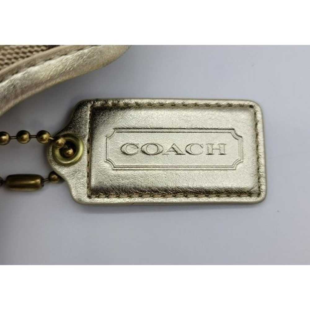 Coach Ergo Pleated Tan-Gold Shoulder Bag - image 9