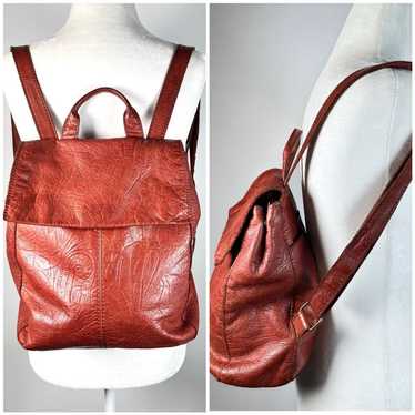 American Leather Co genuine embossed leather fashi