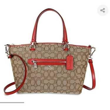 Coach Signature Canvas Prairie Satchel