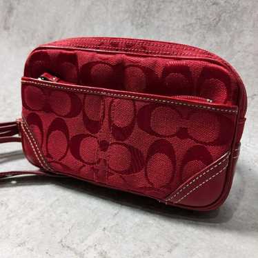 00’s archive COACH waist pouch monogram Tas COACH CC MONOGRAM BLACK WAIST BAG 100% ORIGINAL
