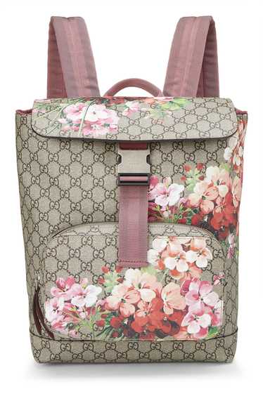 Pink GG Blooms Supreme Canvas Backpack Small Send… - image 1