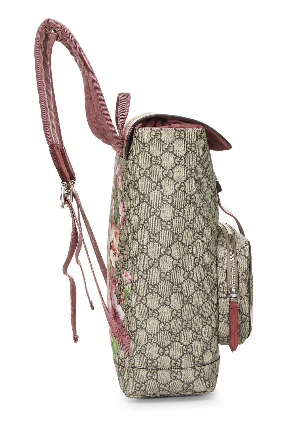 Pink GG Blooms Supreme Canvas Backpack Small Send… - image 3