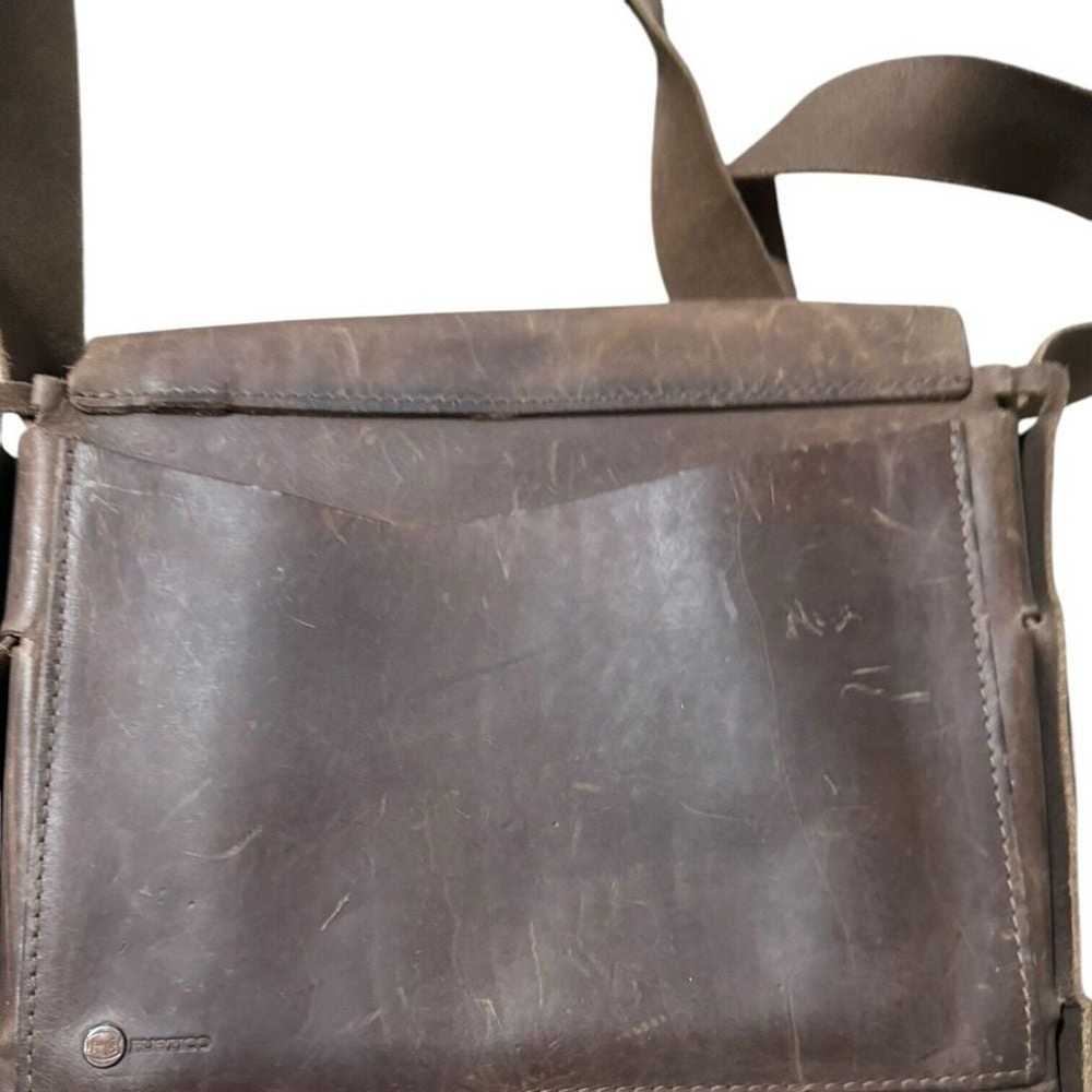 Rustico Leather Satchel Rustic Natural Leather Cr… - image 2