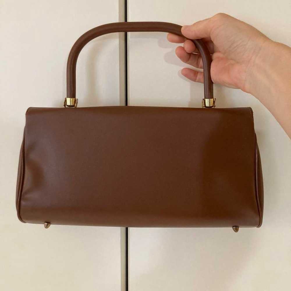 【Vintage】Brown Leather Handbag - image 2