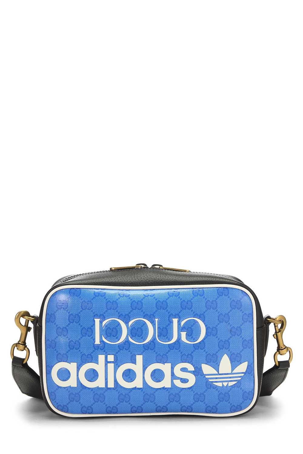 Adidas x Gucci Blue Crystal Canvas Shoulder Bag S… - image 1