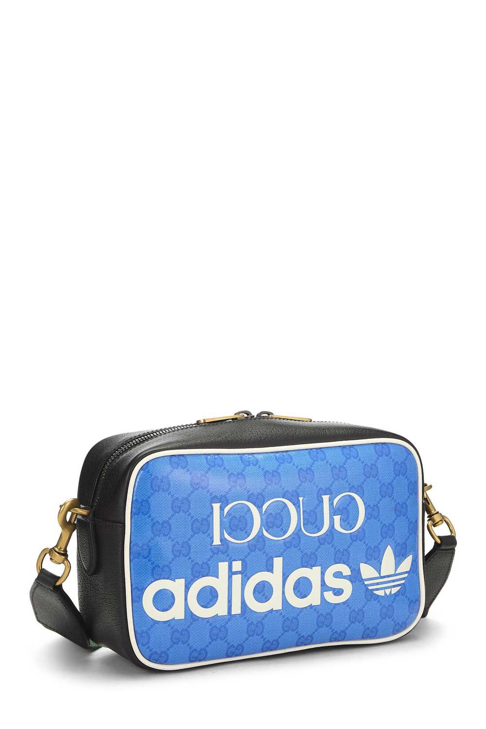 Adidas x Gucci Blue Crystal Canvas Shoulder Bag S… - image 2